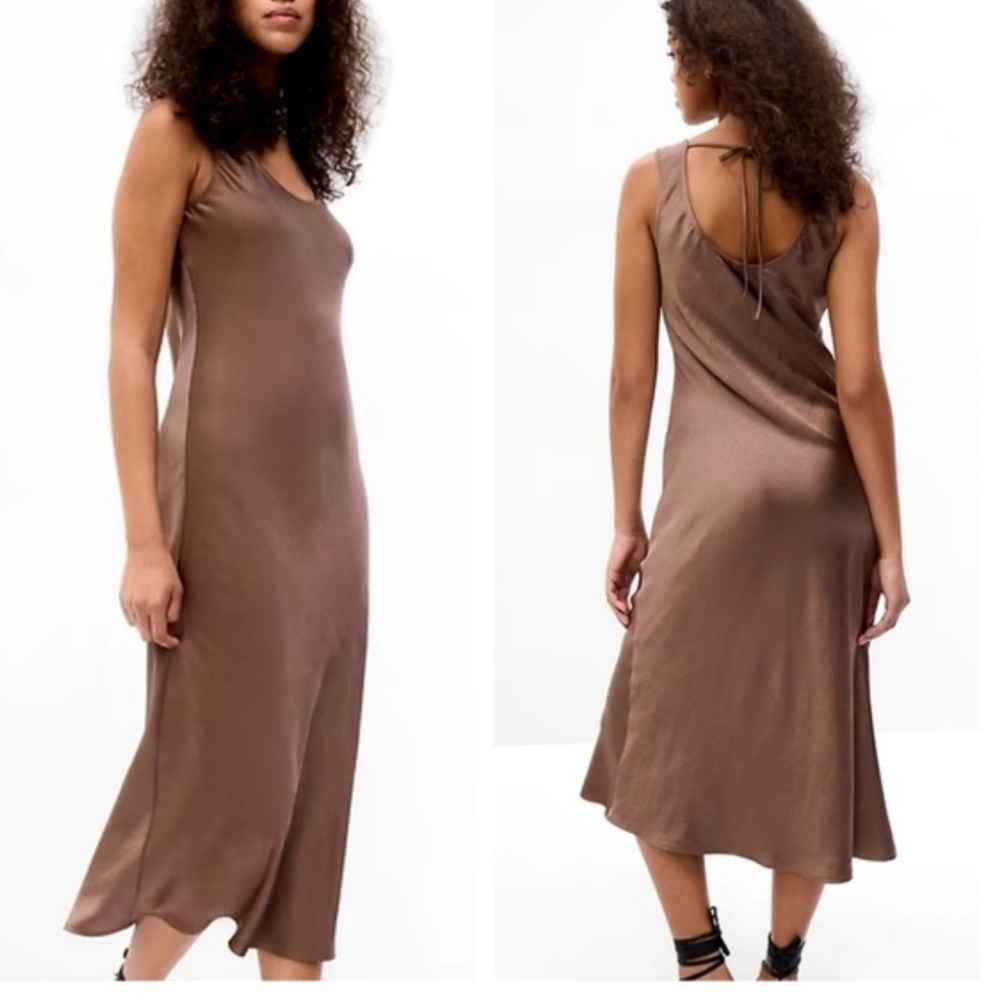 GAP Satin Midi Dress